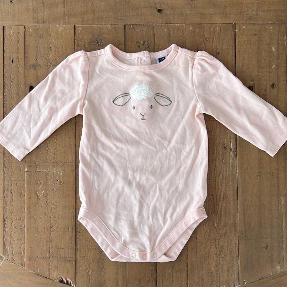 Janie and jack sheep long sleeve onesie
